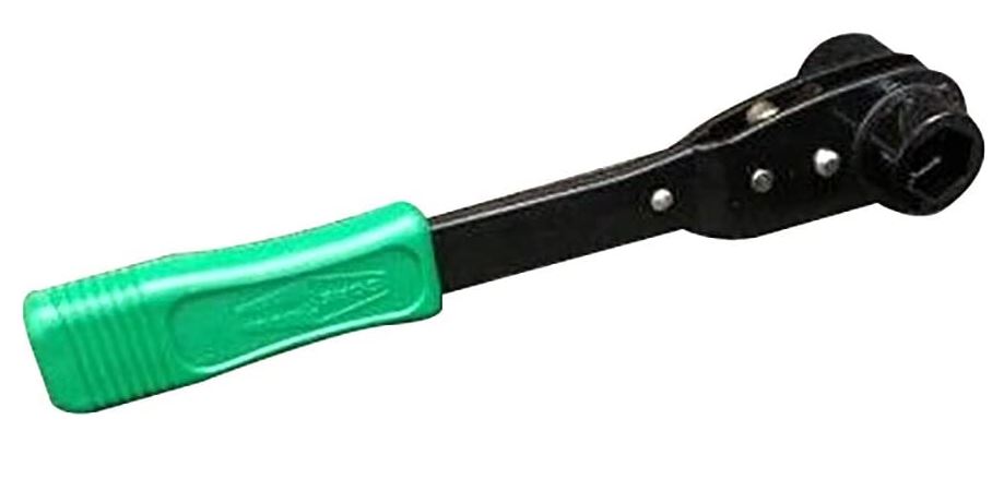 Trumbull #364-9985 1-1/8” and 15/16” Double Socket Ratchet Wrench With Green Grip
