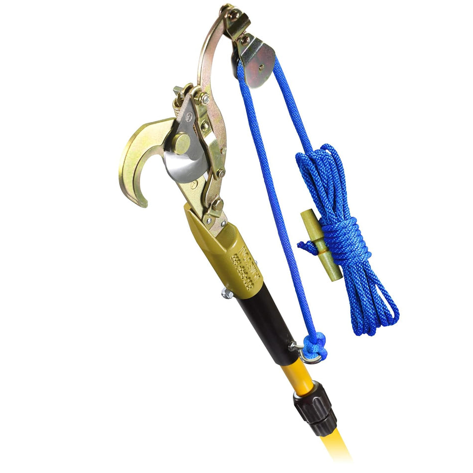 Jameson TP-14-14 Double Lock™ Telescoping Fiberglass Pole with Permanent Mount Pruner, 7-14 ft