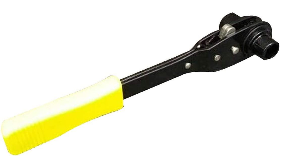Trumbull #364-9983 7/8” and 3/4” Double Socket Ratchet Wrench with Yellow Grip